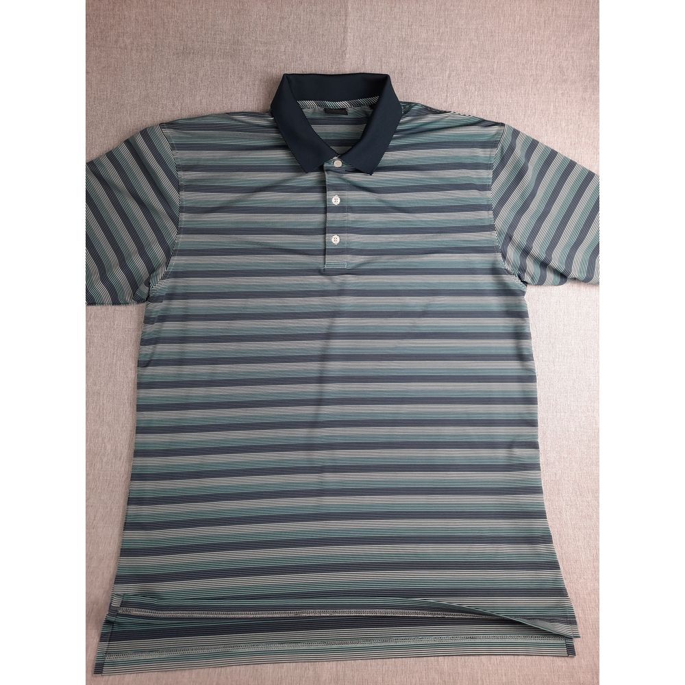 Dunning Golf Men's‎ XL Green Lightweight Stretch Performance Pullover Polo Shirt